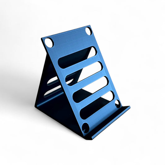 3D printed Behringer BM-11M, BM-12, BM-13, BM-14M, BM-15M Guitar Pedal 60 Degree stand by Cold Earth Industries, shown in black on a white background – custom desktop stands.