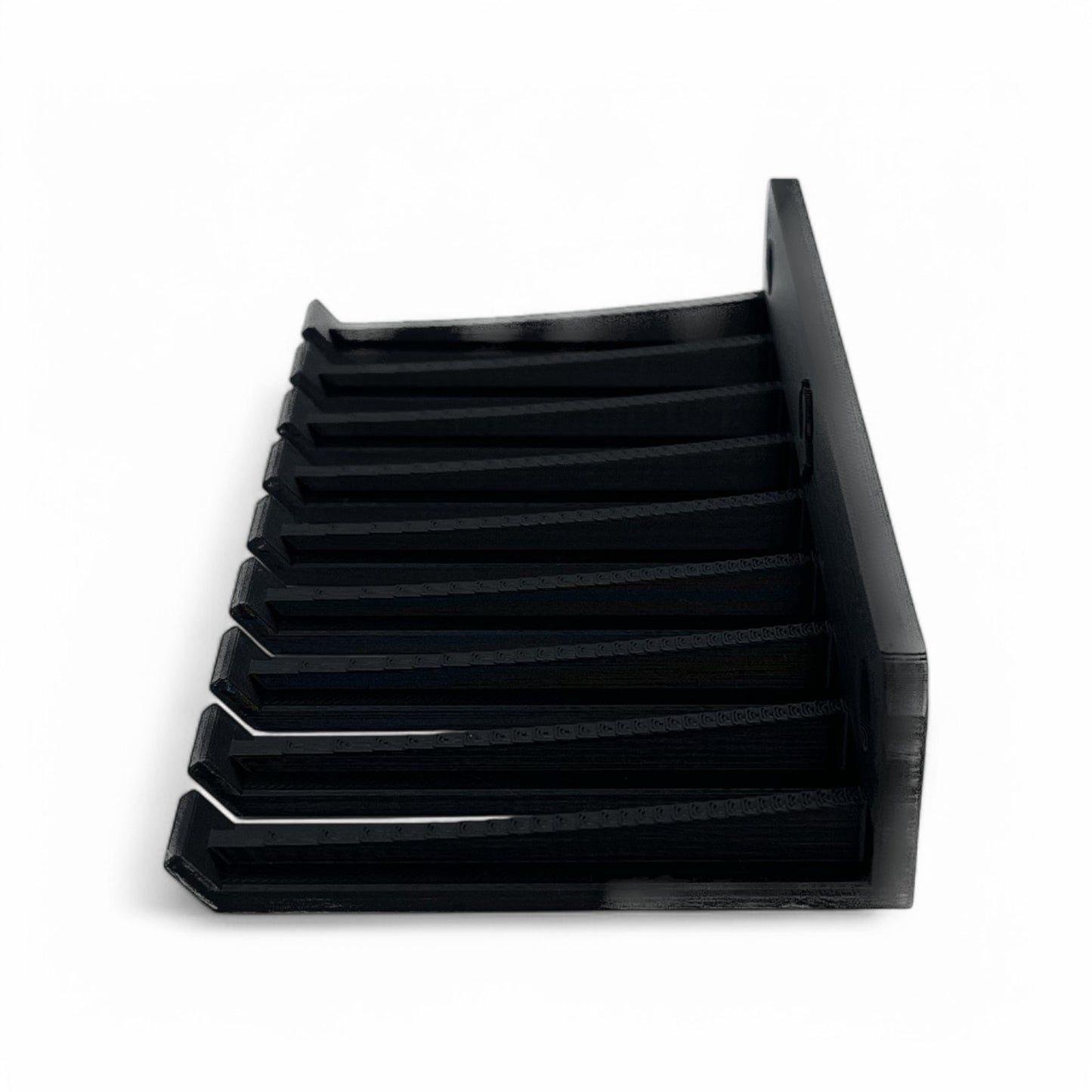 Cold Earth Industries 3D Printed Cable Holder for Eurorack Modular Synthesizers - Black - Side View
