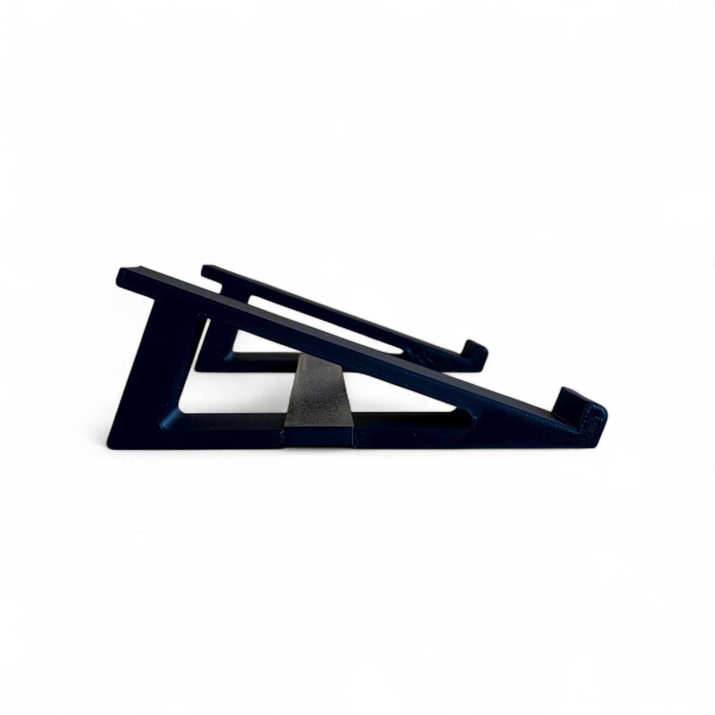 Cold Earth Industries Medium Synthesizer Stand | 3D Printed Synth Stand | Cold Earth Industries - 20 Degrees 3D printed stand in Black - Side View - by Cold Earth Industries