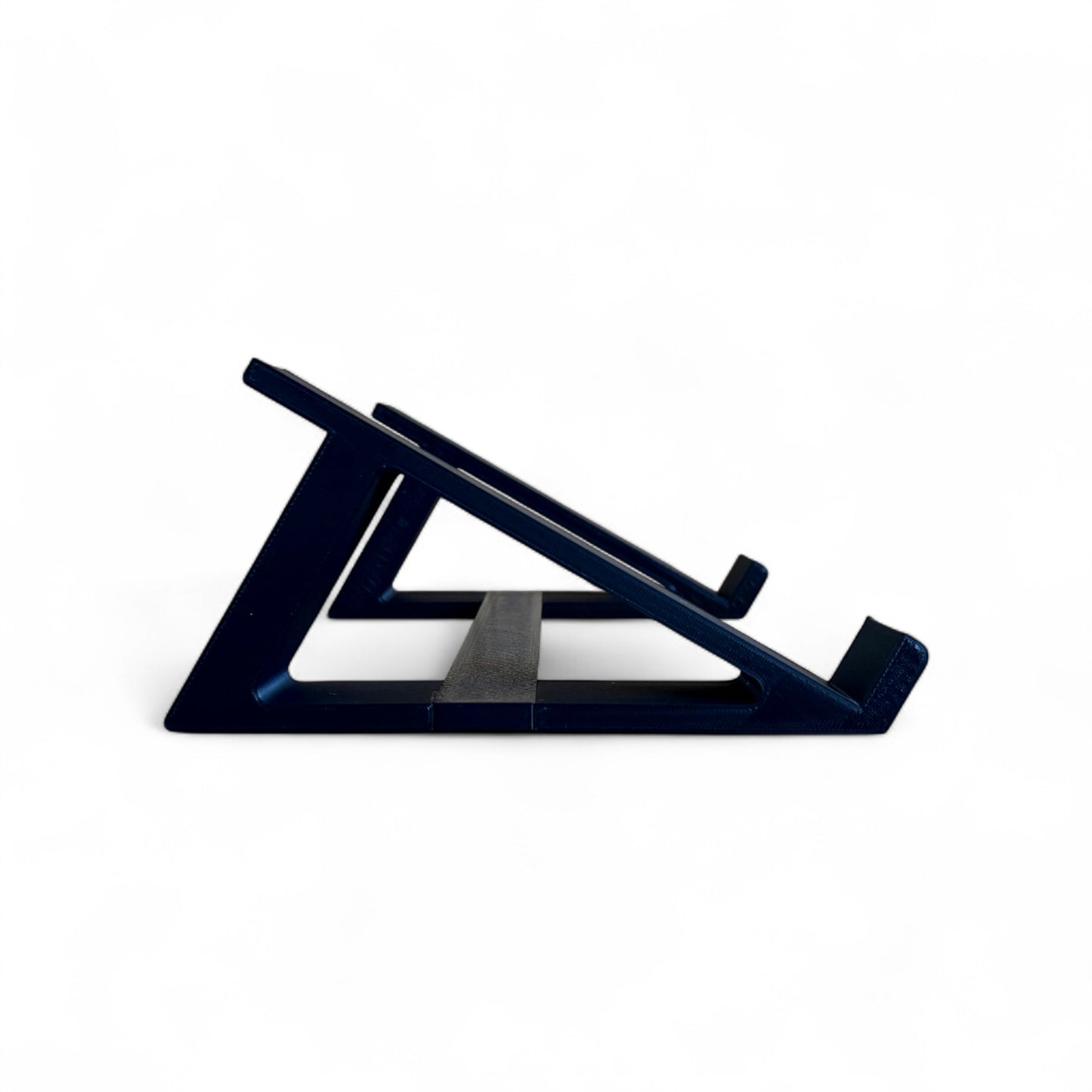 Cold Earth Industries Medium Synthesizer Stand | 3D Printed Synth Stand | Cold Earth Industries - 30 Degrees 3D printed stand in Black - Side View - by Cold Earth Industries