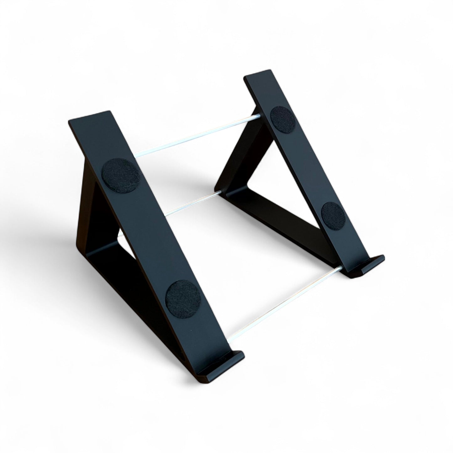 3D printed Ableton Push 2 Midi Controller 45 Degree stand by Cold Earth Industries, shown in black on a white background