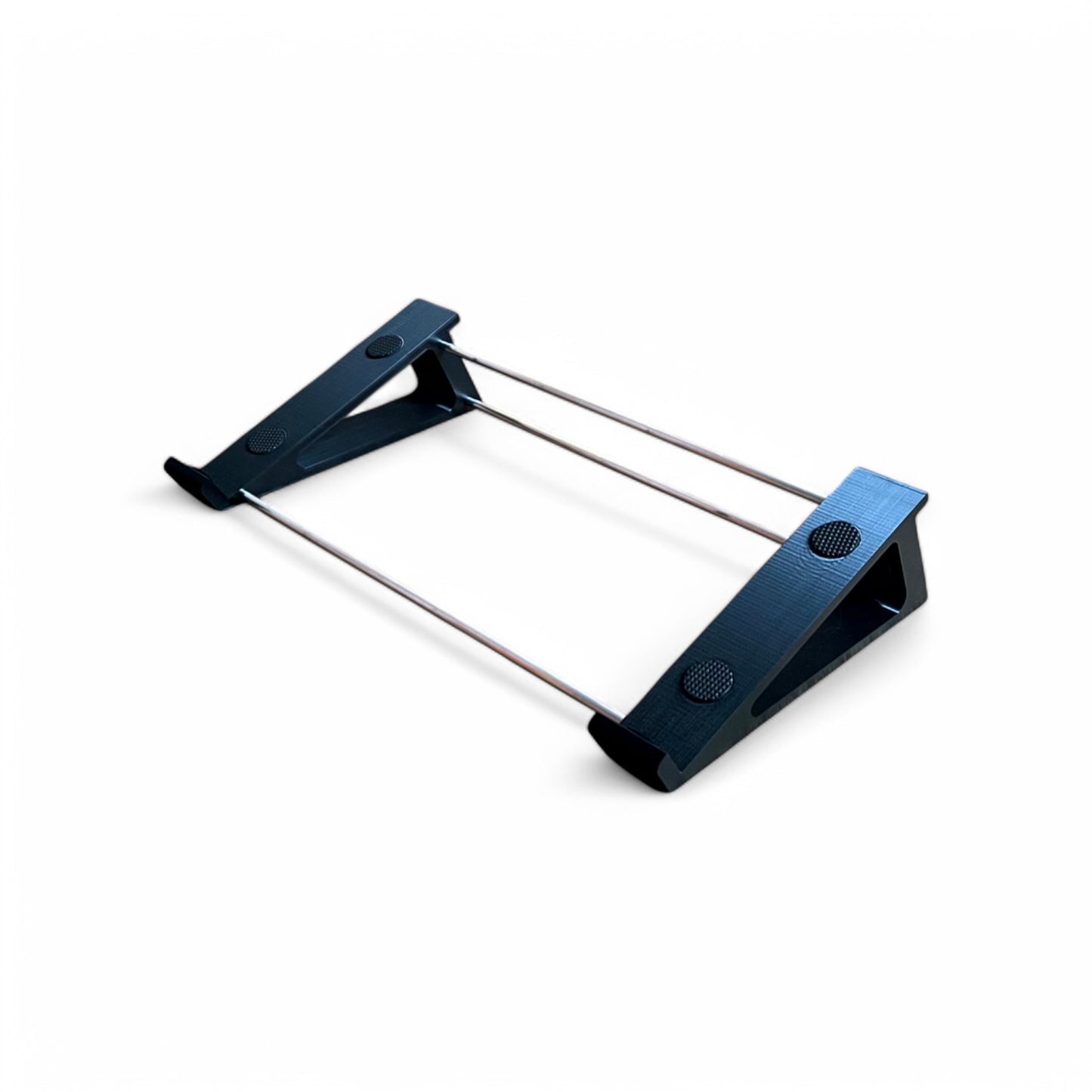 3D printed Access Virus TI2 Desktop Synth 20 degree stand by Cold Earth Industries, shown in black on a white background
