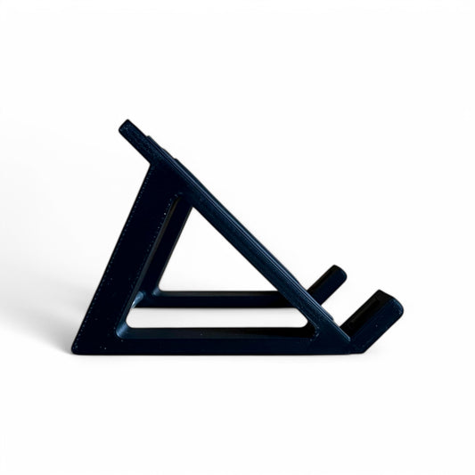 3D printed Boss RE-202 Space Echo Guitar Pedal 45 Degree stand by Cold Earth Industries, shown side view in black on a white background – custom desktop stands.