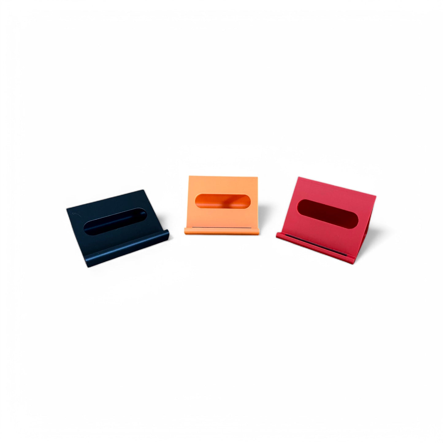 1010 Nanobox Lemondrop / Fireball / Razzmatazz / Tangerine Synthesizer Stand | 3D Printed Synthesizer Stand | Cold Earth Industries - 3D printed 30, 45 and 60 degree Black, Orange and Red stands by Cold Earth Industries - front view