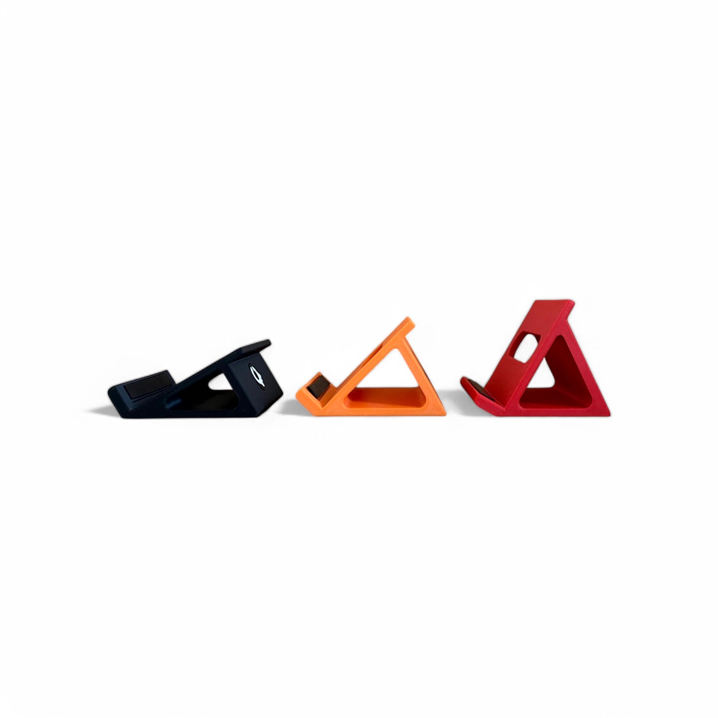 1010 Nanobox Lemondrop / Fireball / Razzmatazz / Tangerine Synthesizer Stand | 3D Printed Synthesizer Stand | Cold Earth Industries - 3D printed 30, 45 and 60 degree Black, Orange and Red stands by Cold Earth Industries - side view