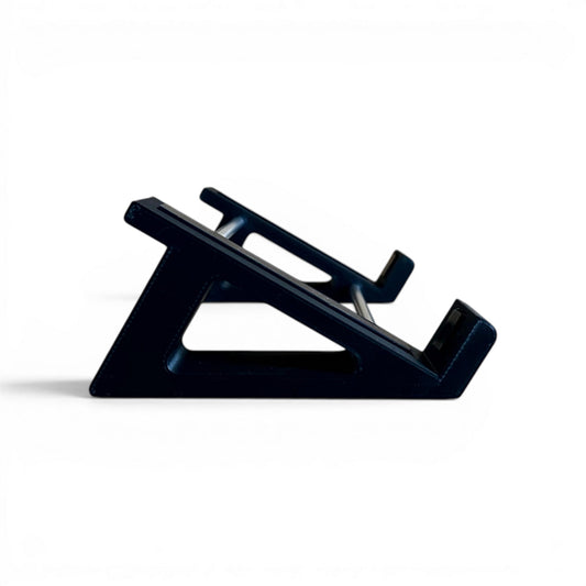 3D printed Darkglass Electronics Anagram Bass Multi-Effects Unit Guitar Pedal 30 Degree stand by Cold Earth Industries, shown side view, in black, on a white background – custom desktop stands.