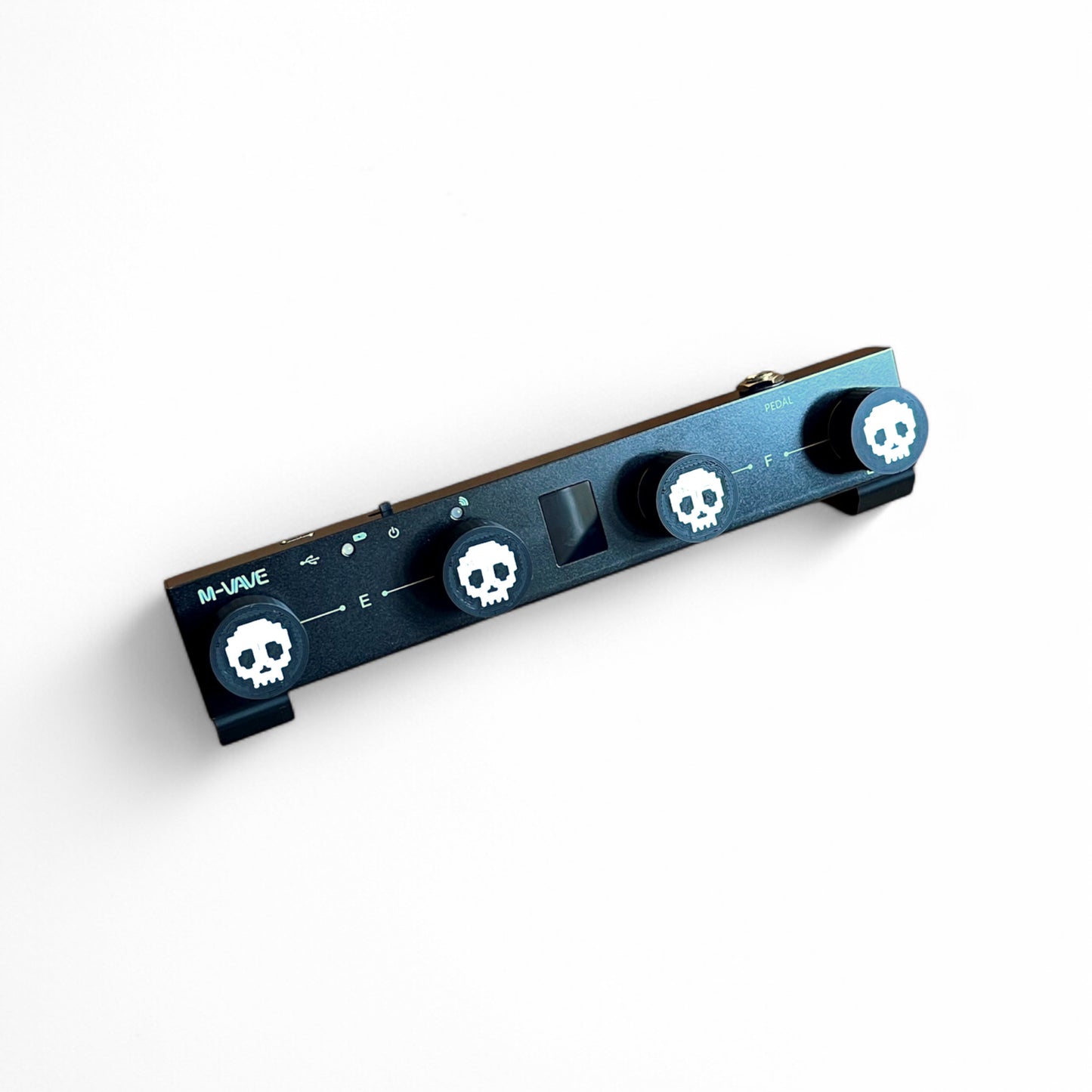 Cold Earth Industries Guitar Pedal Footswitch Topper Skull Thin | 3D Printed Guitar Pedal Footswitch Topper | Cold Earth Industries