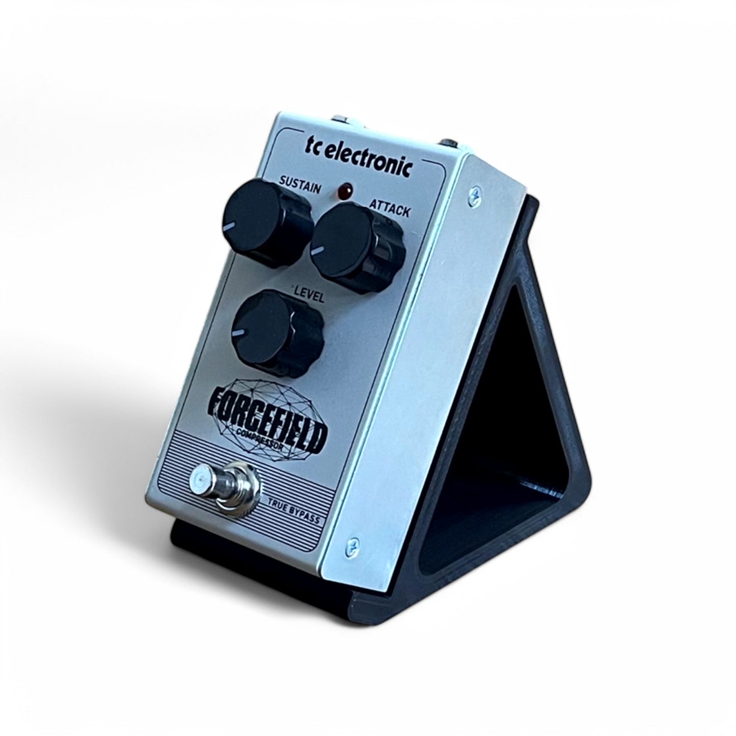 Guitar Pedal Stand 60 Degree 65mm - 110mm Widths, 3D printed by Cold Earth Industries (60 degree angle, 75mm width)