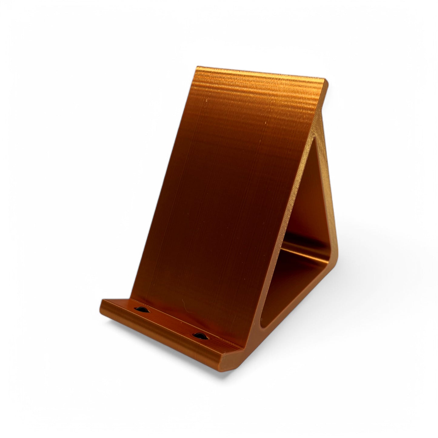 Guitar Pedal Stand 60 Degree 65mm - 110mm Widths, 3D printed by Cold Earth Industries (60 degree angle, 75mm width, copper finish)