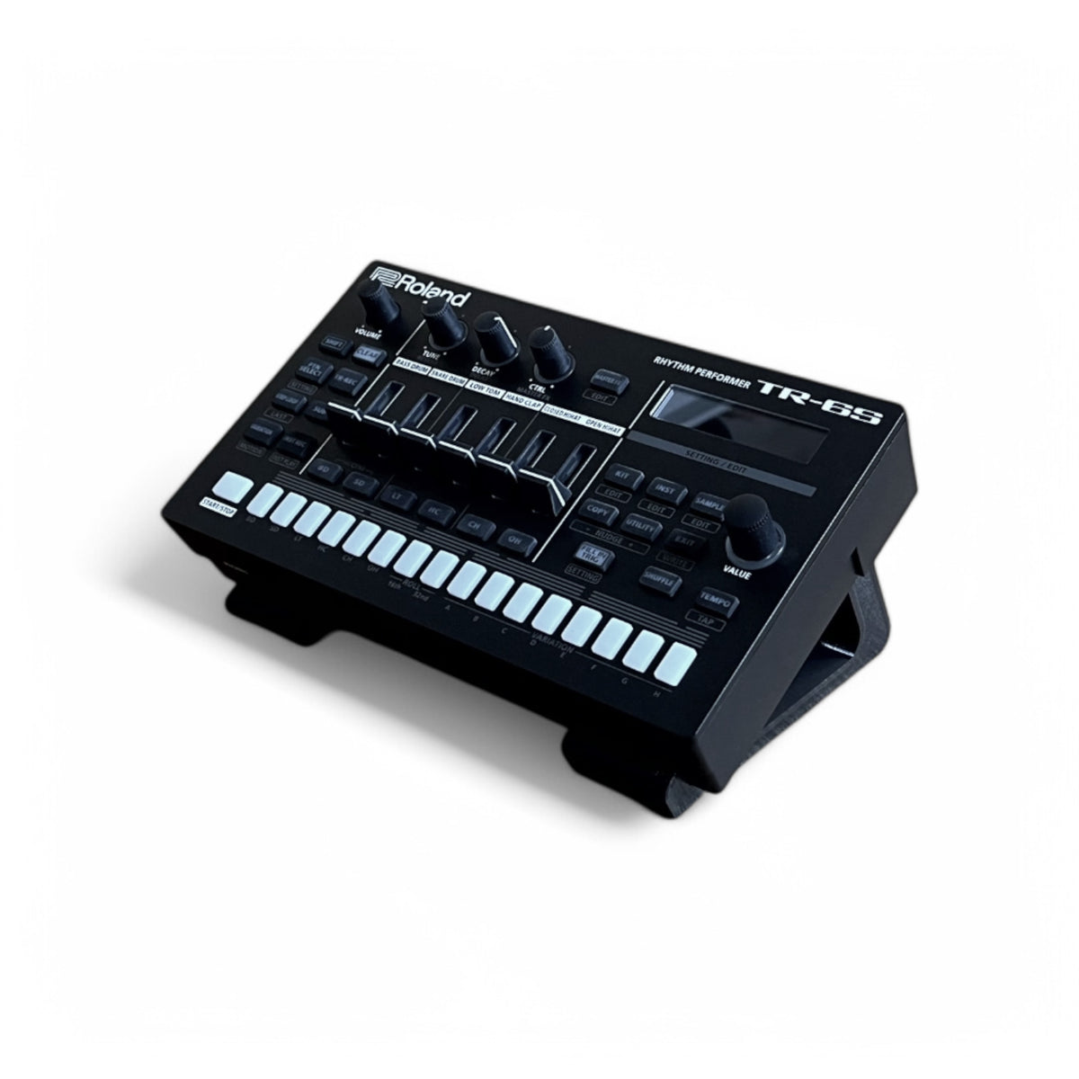 Roland TR6S Rhythm Performer Stand, 3D printed by Cold Earth Industries (photo 1)