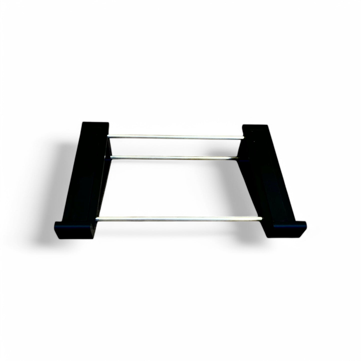 3D printed Elektron OctaTrack Sequencer & Sampler 20 degree stand by Cold Earth Industries, front view shown in black on a white background