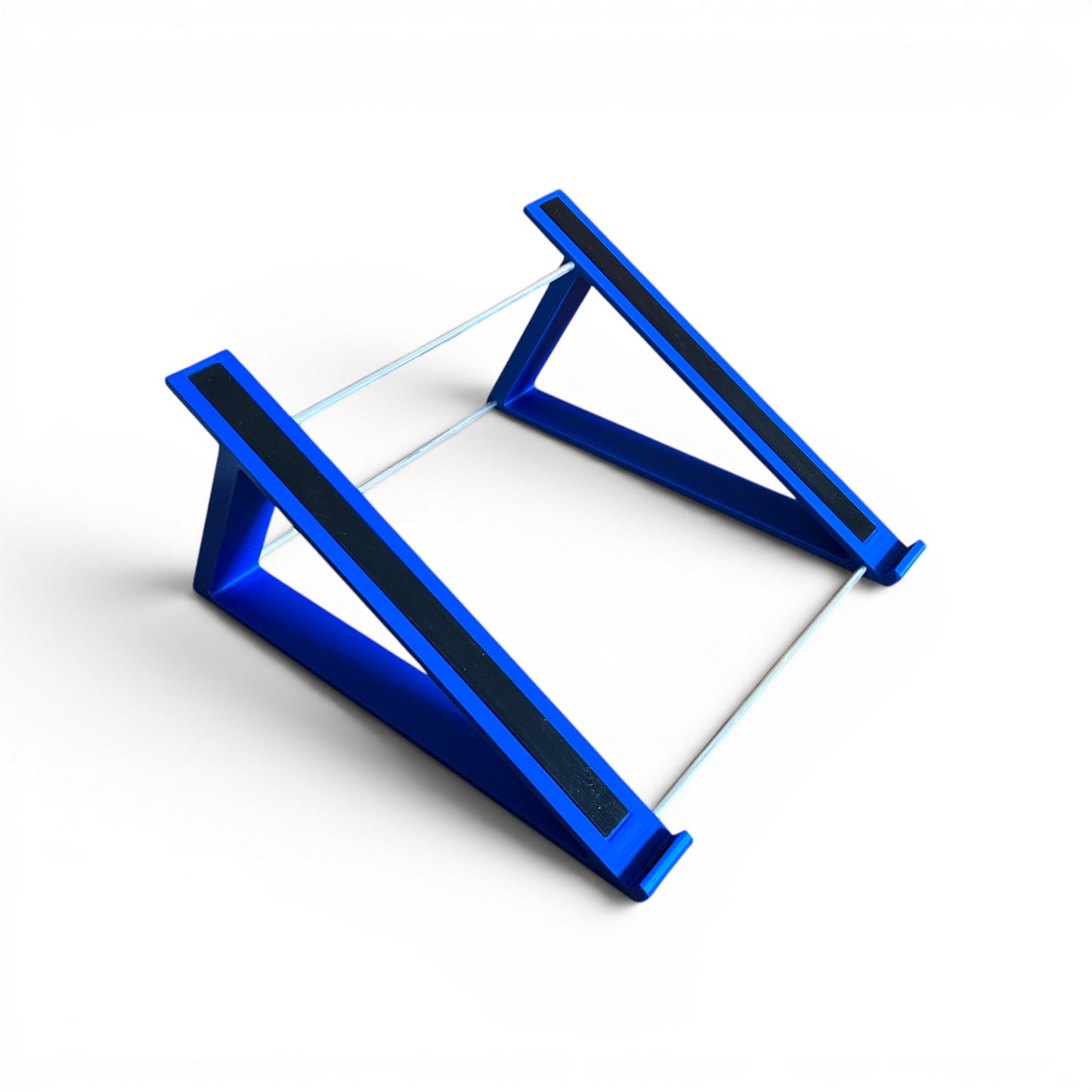 3D printed Rane MP2015 Rotary Mixer DJ Mixer 30 degree stand by Cold Earth Industries, shown in blue on a white background