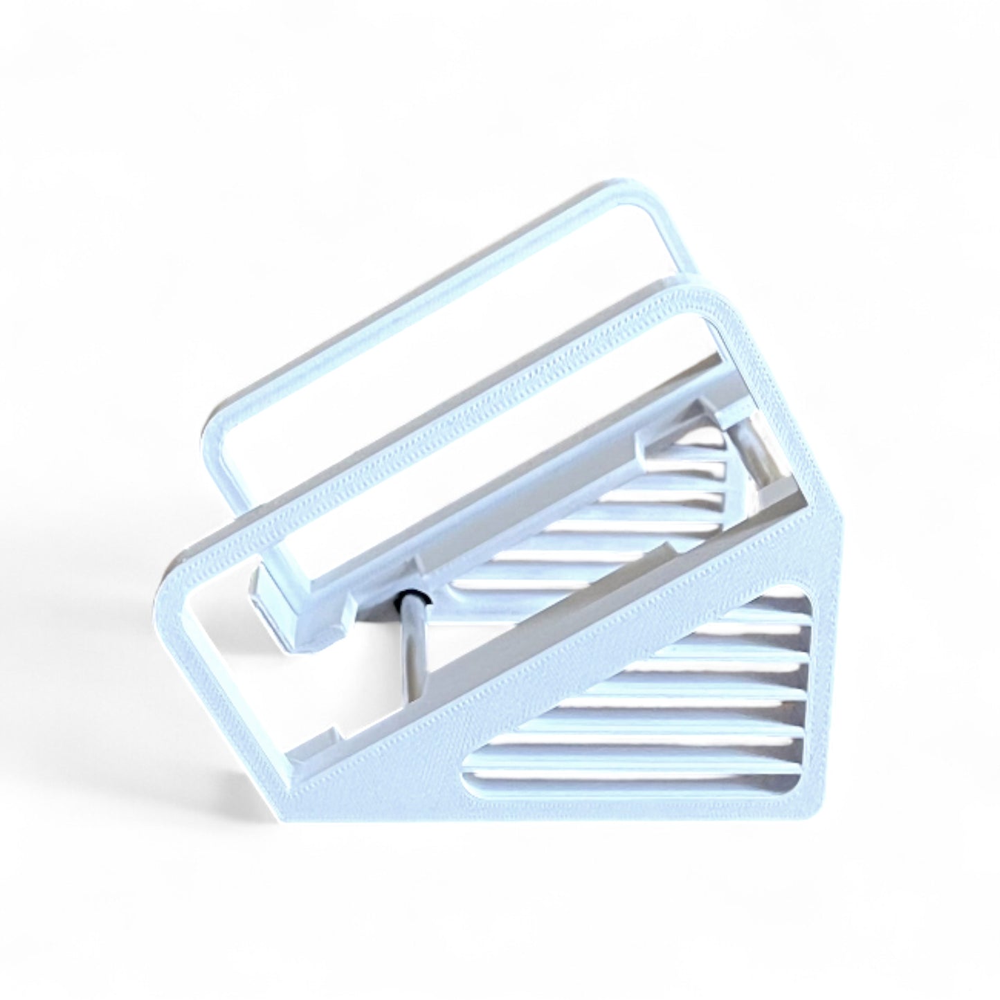 3D printed Strymon Strymon Pedal Stand Guitar Pedal 30 Degree stand by Cold Earth Industries, shown side view in white on a white background