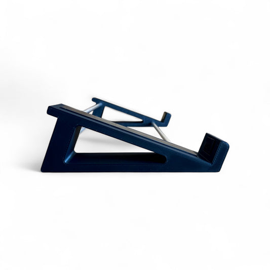 3D printed Korg SQ-64 Polyphonic Step Sequencer Midi Controller 20 degree stand by Cold Earth Industries, shown side view in black on a white background