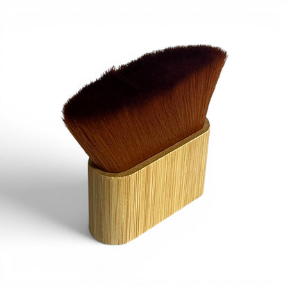 Soft, high-density nylon bristles on the Cold Earth Industries Synth Duster, ideal for safely removing dust from sensitive synth controls and surfaces.