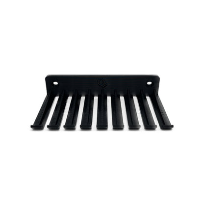 Cold Earth Industries 3D Printed Cable Holder for Eurorack Modular Synthesizers - Black - Front View