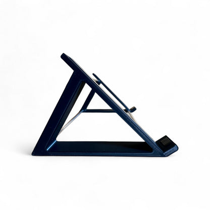 3D printed Access Virus TI2 Desktop Synth 45 degree stand by Cold Earth Industries, shown in black on a white background