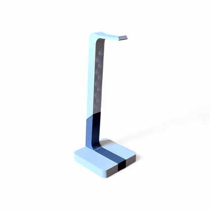 Cold Earth Industries 3D Printed Headphone Stand and Desktop Display for Studio, Gaming, or Home | Single, Dual, or Tri-Colour - Custom 3D printed stand in White and Grey by Cold Earth Industries