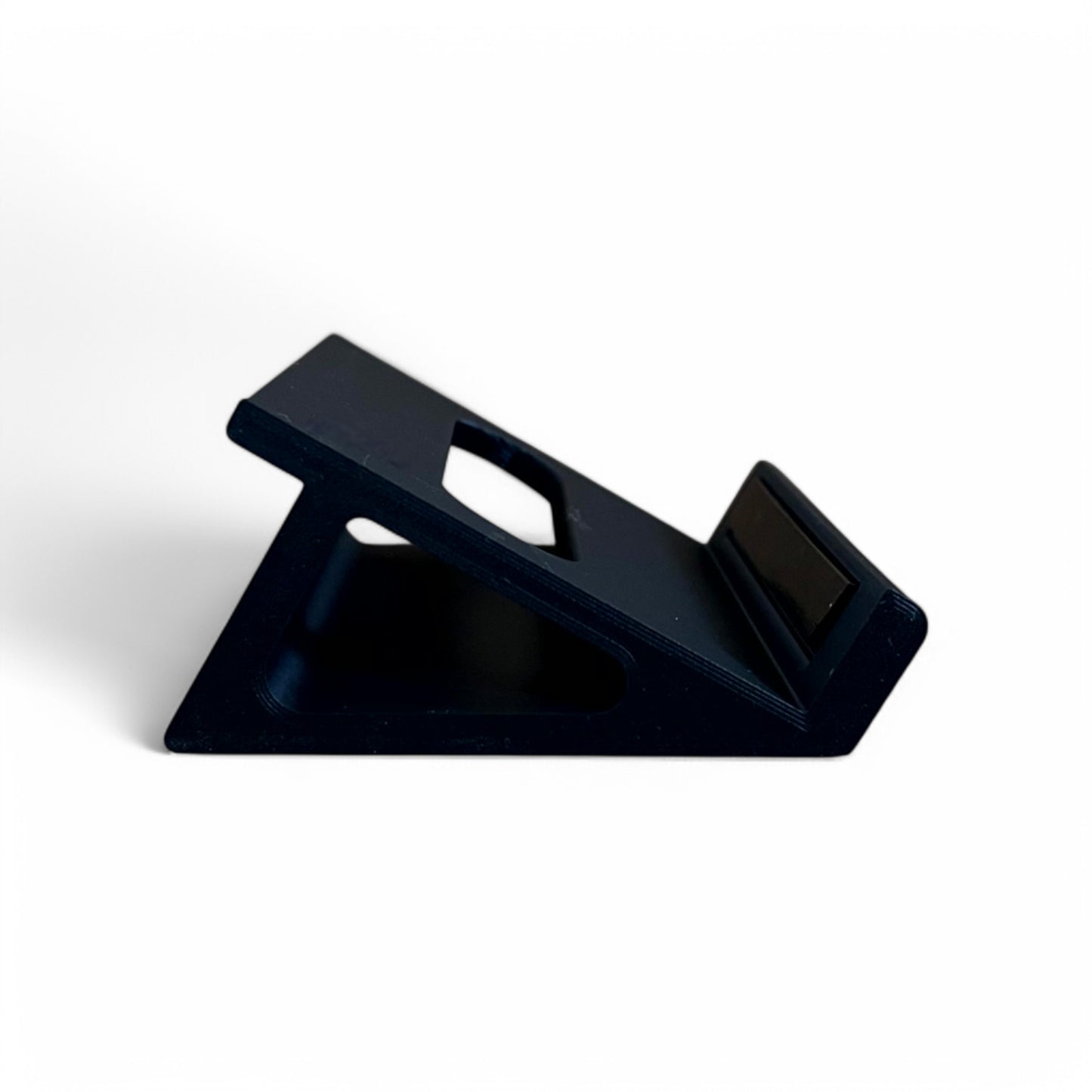 1010 Nanobox Lemondrop / Fireball /  Razzmatazz / Tangerine Synthesizer Stand | 3D Printed Synthesizer Stand | Cold Earth Industries - 3D printed 30 degrees Black stand by Cold Earth Industries - side view