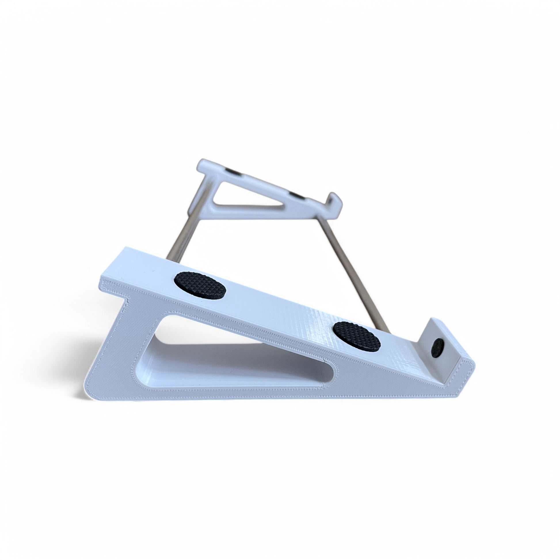 Arturia Keystep Keyboard Stand | 3D Printed Midi Controller Stand | Cold Earth Industries - 20 degree 3D printed stand in White - Side View - by Cold Earth Industries
