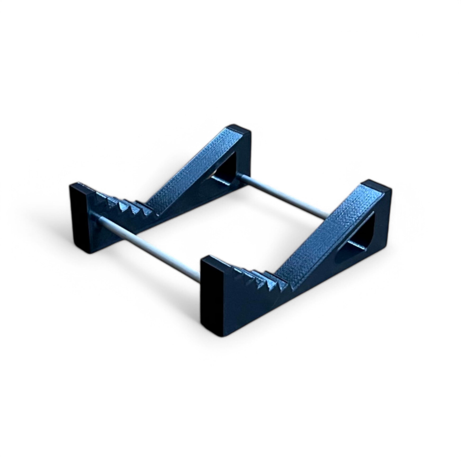Auratone 5C Super Sound Cube Passive Monitor Stand | 3D Printed Speakers / Monitors Stand | Cold Earth Industries - Black 3D printed stand - Back Angle - by Cold Earth Industries