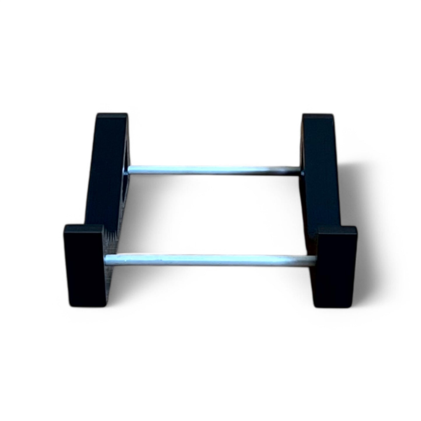 Auratone 5C Super Sound Cube Passive Monitor Stand | 3D Printed Speakers / Monitors Stand | Cold Earth Industries - Black 3D printed stand - Back View - by Cold Earth Industries