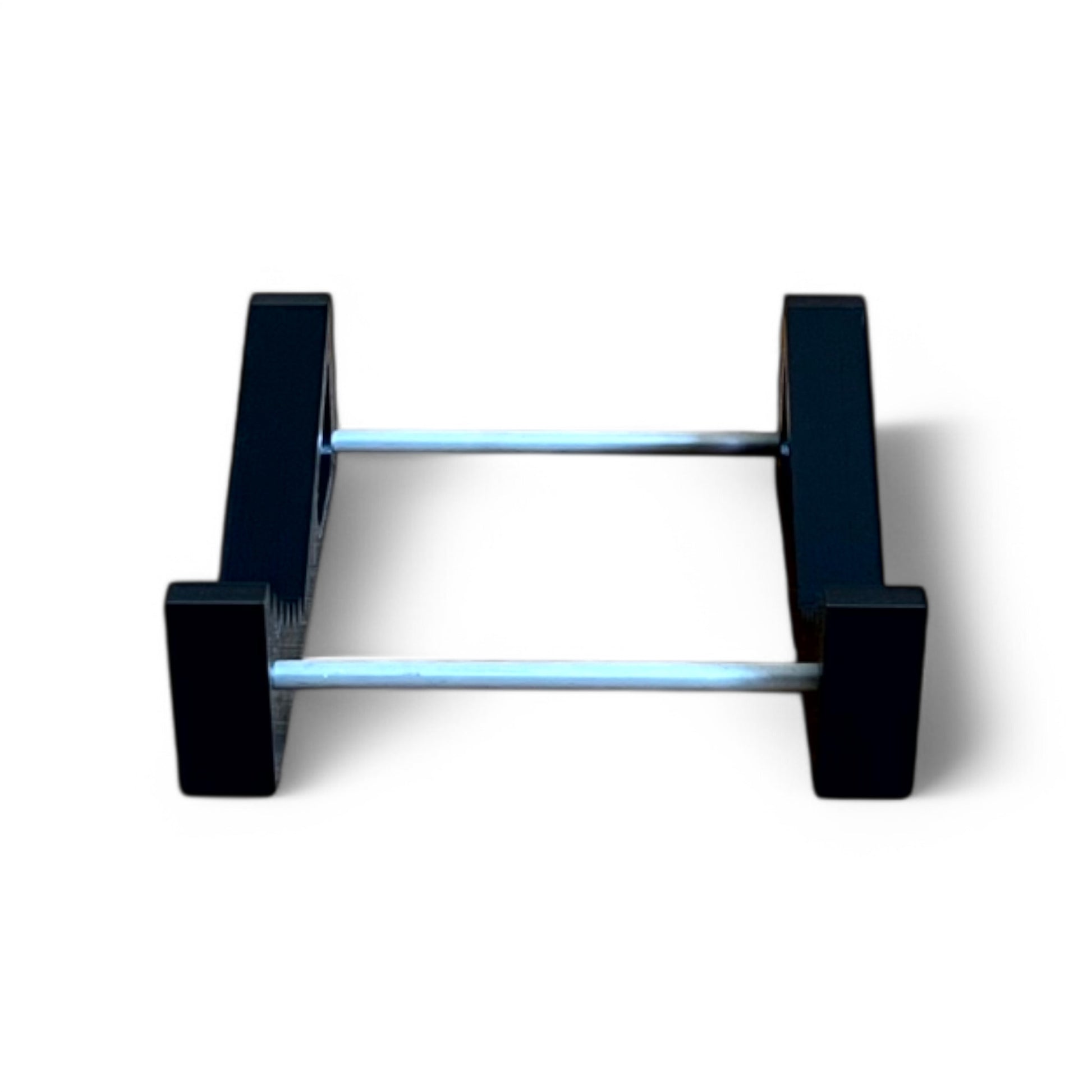 Auratone 5C Super Sound Cube Passive Monitor Stand | 3D Printed Speakers / Monitors Stand | Cold Earth Industries - Black 3D printed stand - Back View - by Cold Earth Industries