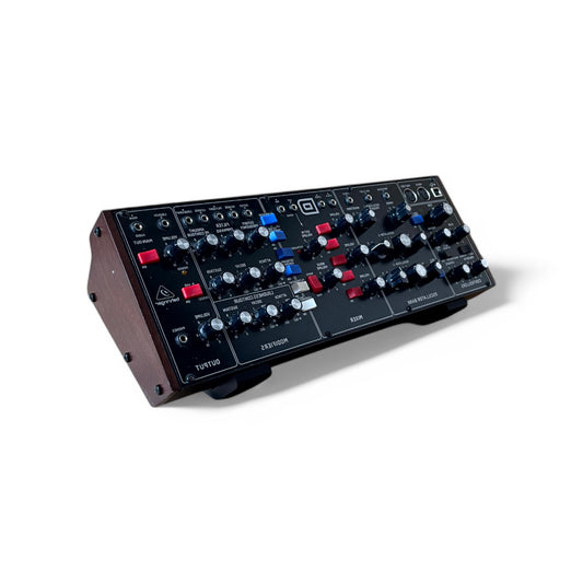 Behringer Module Synthesizer Stand | 3D Printed Synthesizer Stand | Cold Earth Industries - 3D printed stand in Black with Model D by Cold Earth Industries