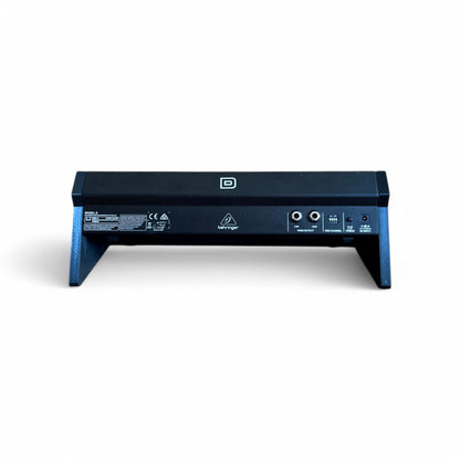 Behringer Module Synthesizer Side Panels | 3D Printed Synthesizer Stand | Cold Earth Industries - 50 Degrees 3D printed Side Panels in Black - Back View - by Cold Earth Industries