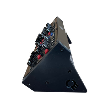 Behringer Module Synthesizer Side Panels | 3D Printed Synthesizer Stand | Cold Earth Industries - 50 Degrees 3D printed Side Panels in Black - Side View - by Cold Earth Industries