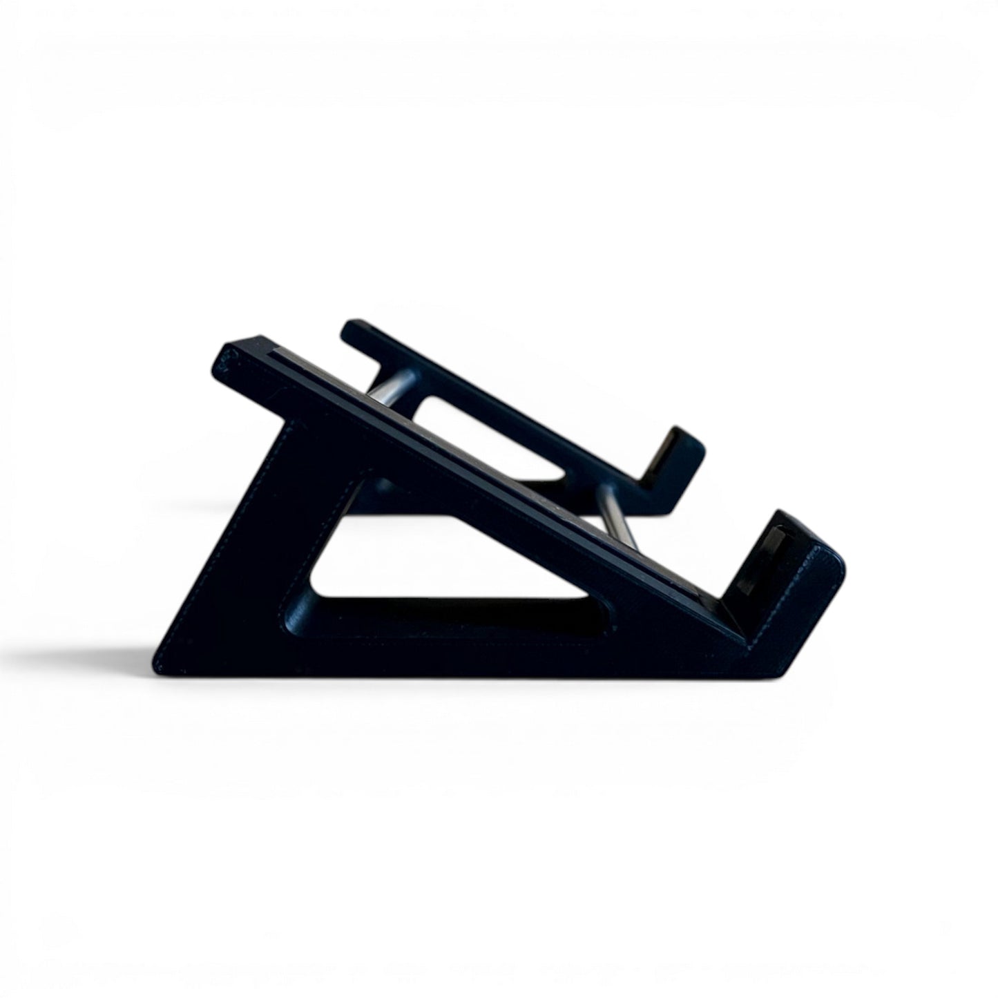 3D printed Darkglass Electronics Anagram Bass Multi-Effects Unit Guitar Pedal 30 Degree stand by Cold Earth Industries, shown side view, in black, on a white background – custom desktop stands.