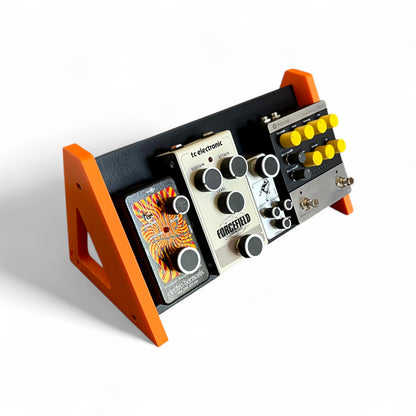 Desktop Pedalboard 300mm x 150mm 60 Degree Guitar Pedal & Synth Stand | 3D Printed Stand | Cold Earth Industries
