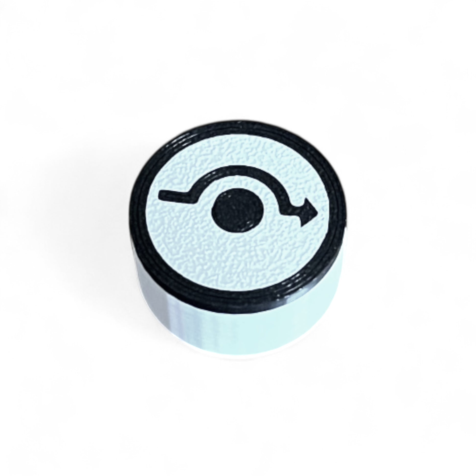 3D printed Empress Reverb / Echosystem Bypass Guitar Pedal Footswitch Topper by Cold Earth Industries, shown on a white background.