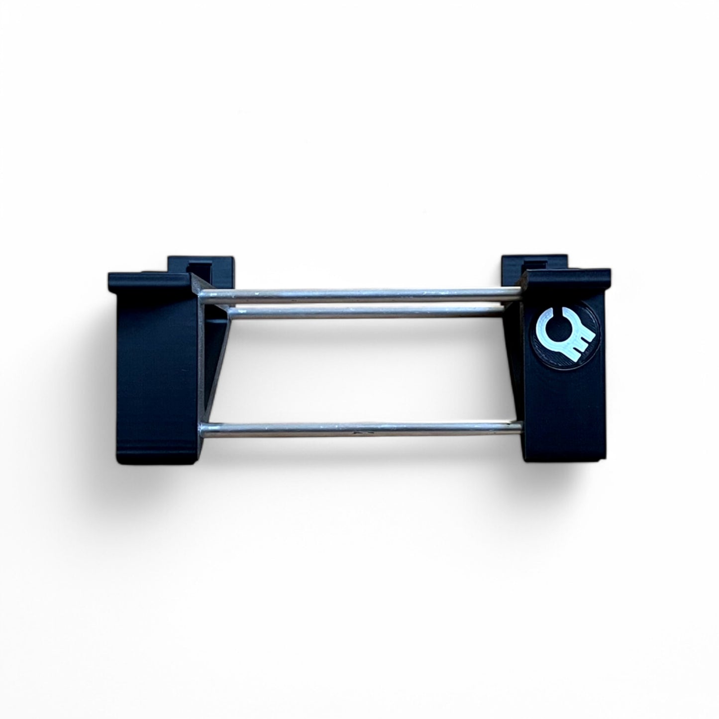 3D printed Eventide Space Guitar Pedal 30 Degree stand by Cold Earth Industries, shown back view in black on a white background – custom desktop stands.