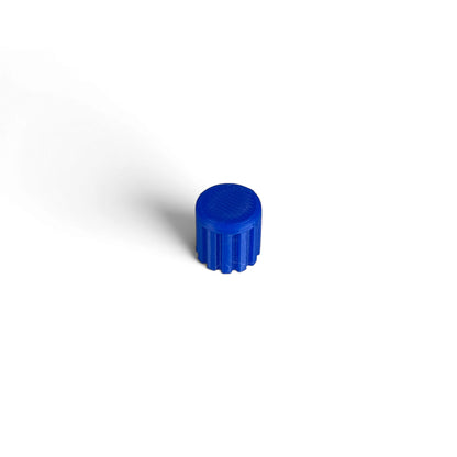 Single M-Vave FM-1 encoder cap in blue, 3D printed by Cold Earth Industries