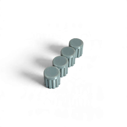 Set of 4 M-Vave FM-1 encoder caps in grey, 3D printed by Cold Earth Industries