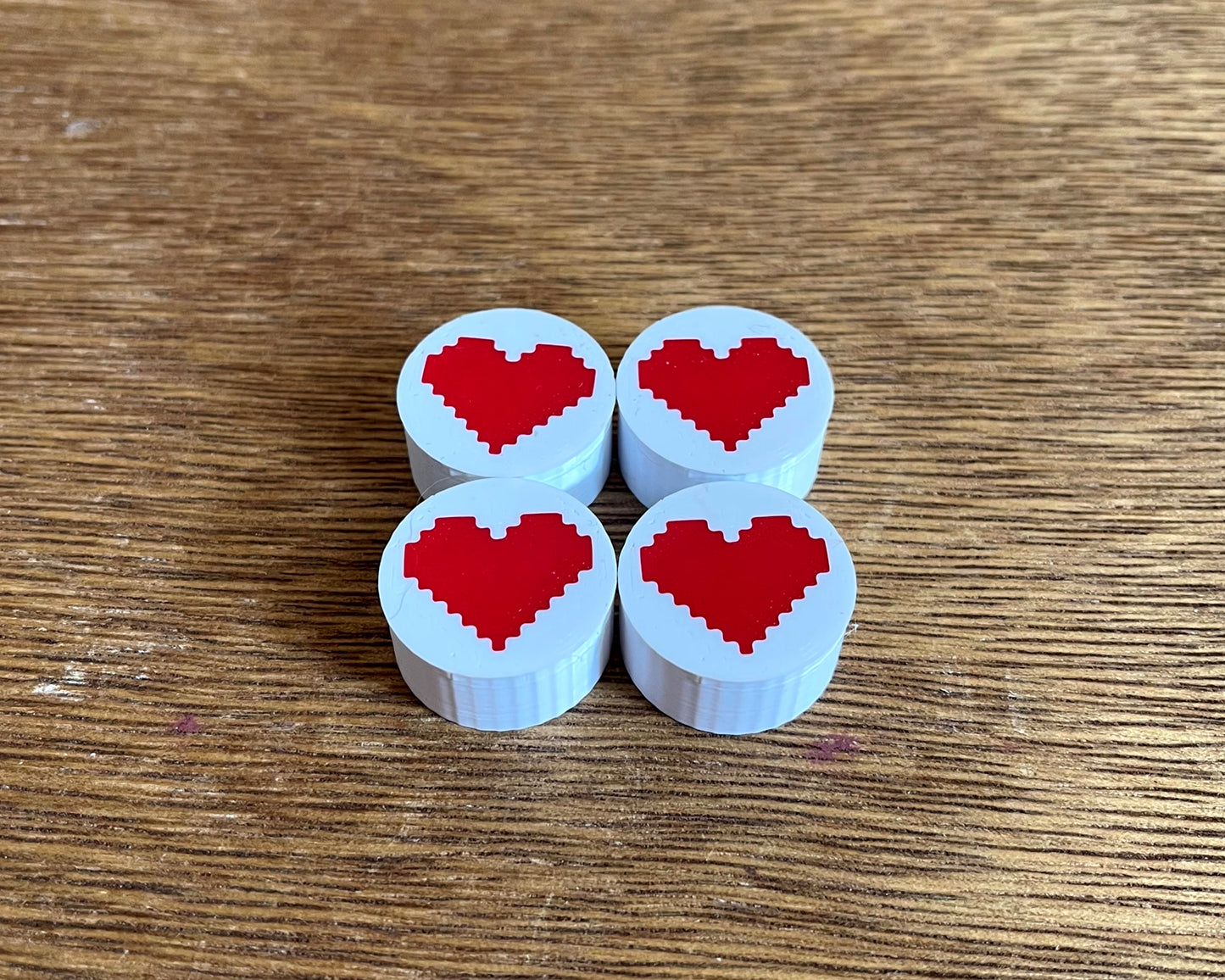 Guitar Pedal Footswitch Topper - Heart Design