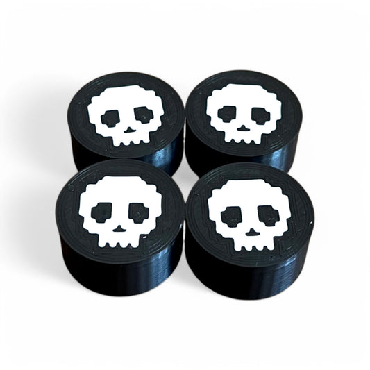 Guitar Pedal Footswitch Topper Skull Design - (Single / 4 Pack)