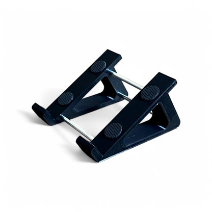 3D printed Hologram Electronics Microcosm Guitar Pedal 30 Degree stand by Cold Earth Industries, shown in black on a white background – custom desktop stands.