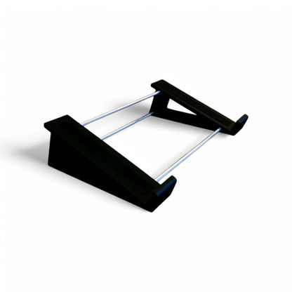 3D printed Elektron OctaTrack Sequencer & Sampler 20 degree stand by Cold Earth Industries, shown in black on a white background
