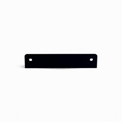 Cold Earth Industries Guitar Pedal Patch Cable holder in Black, back view,  on a white background