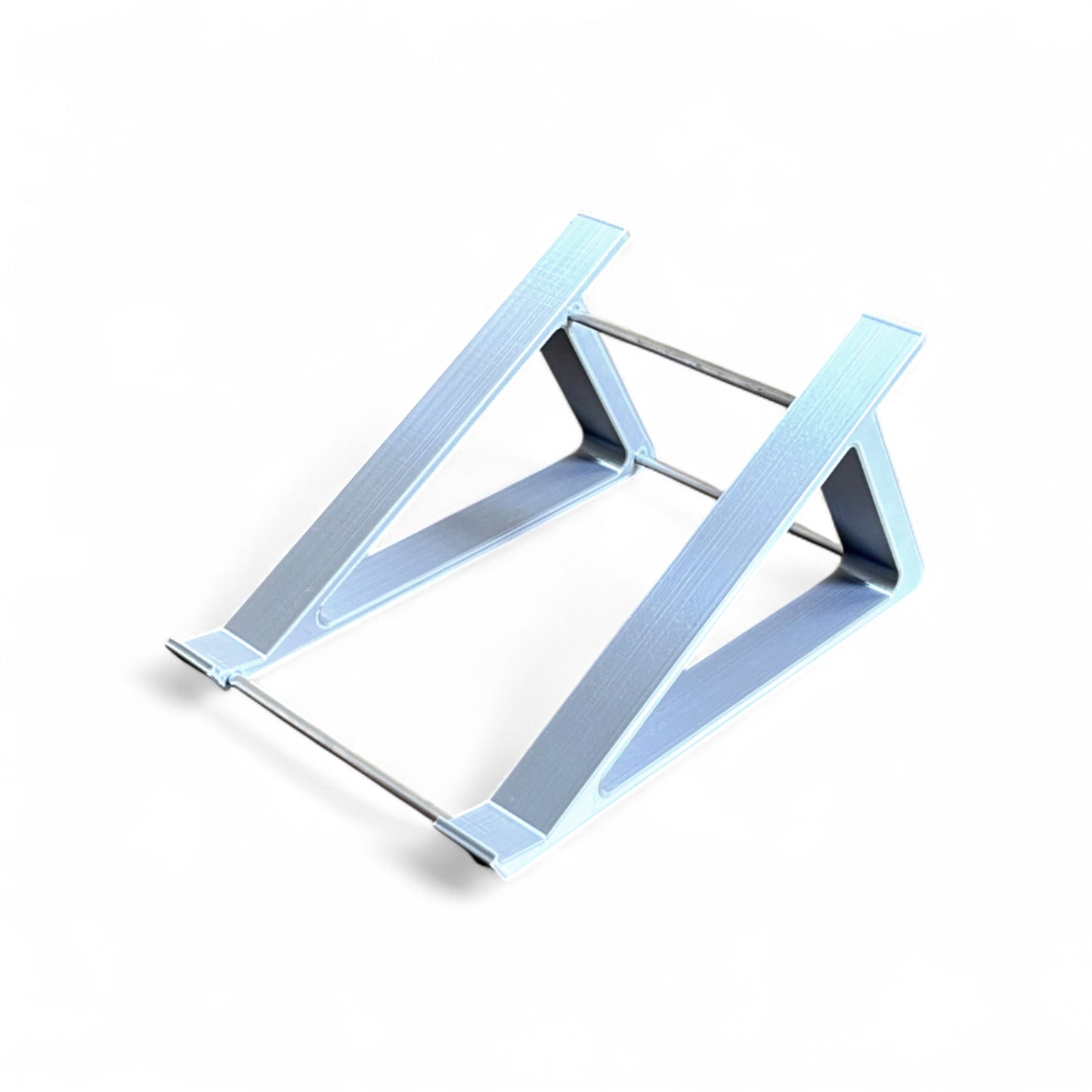 3D printed Korg Monologue Synth 30 degree stand by Cold Earth Industries, shown in white on a white background