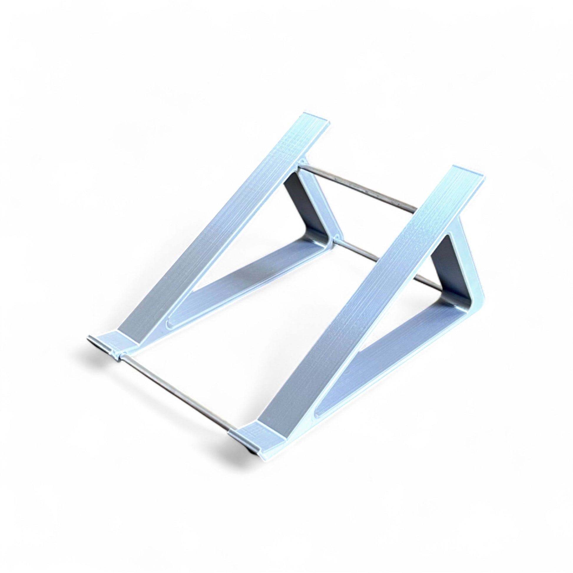 3D printed Korg Monologue Synth 30 degree stand by Cold Earth Industries, shown in white on a white background