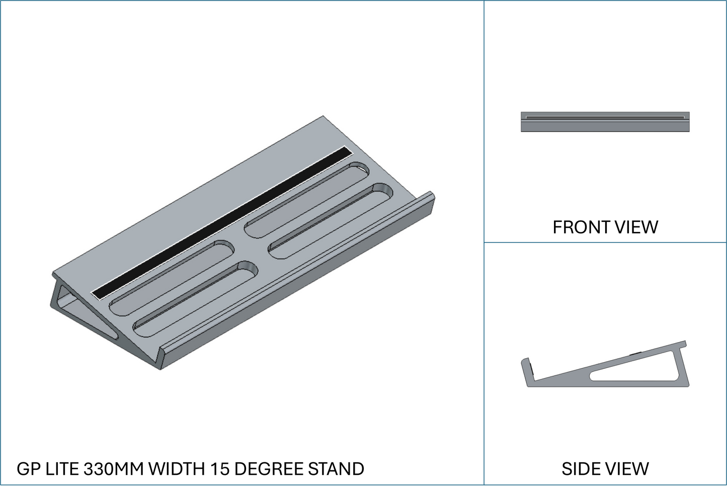 CUSTOM ORDER - GUITAR PEDAL LITE CUSTOM 218MM & 330MM WIDTH 118MM HOLD DEPTH 15 DEGREE STANDS
