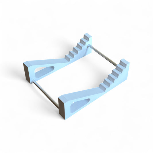 3D printed Presonus Eris E4.5 Studio Speaker / Monitor 0 - 24 degree stand by Cold Earth Industries, shown in whiteon a white background