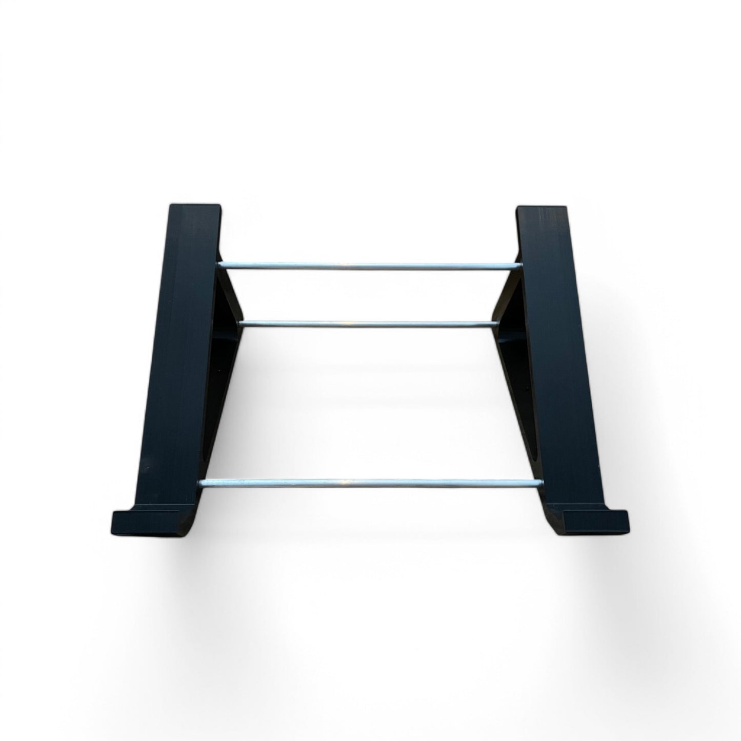 3D printed Roland TR-8 Rhythm Performer Drum Machine 30 degree stand by Cold Earth Industries, shown front view in black on a white background