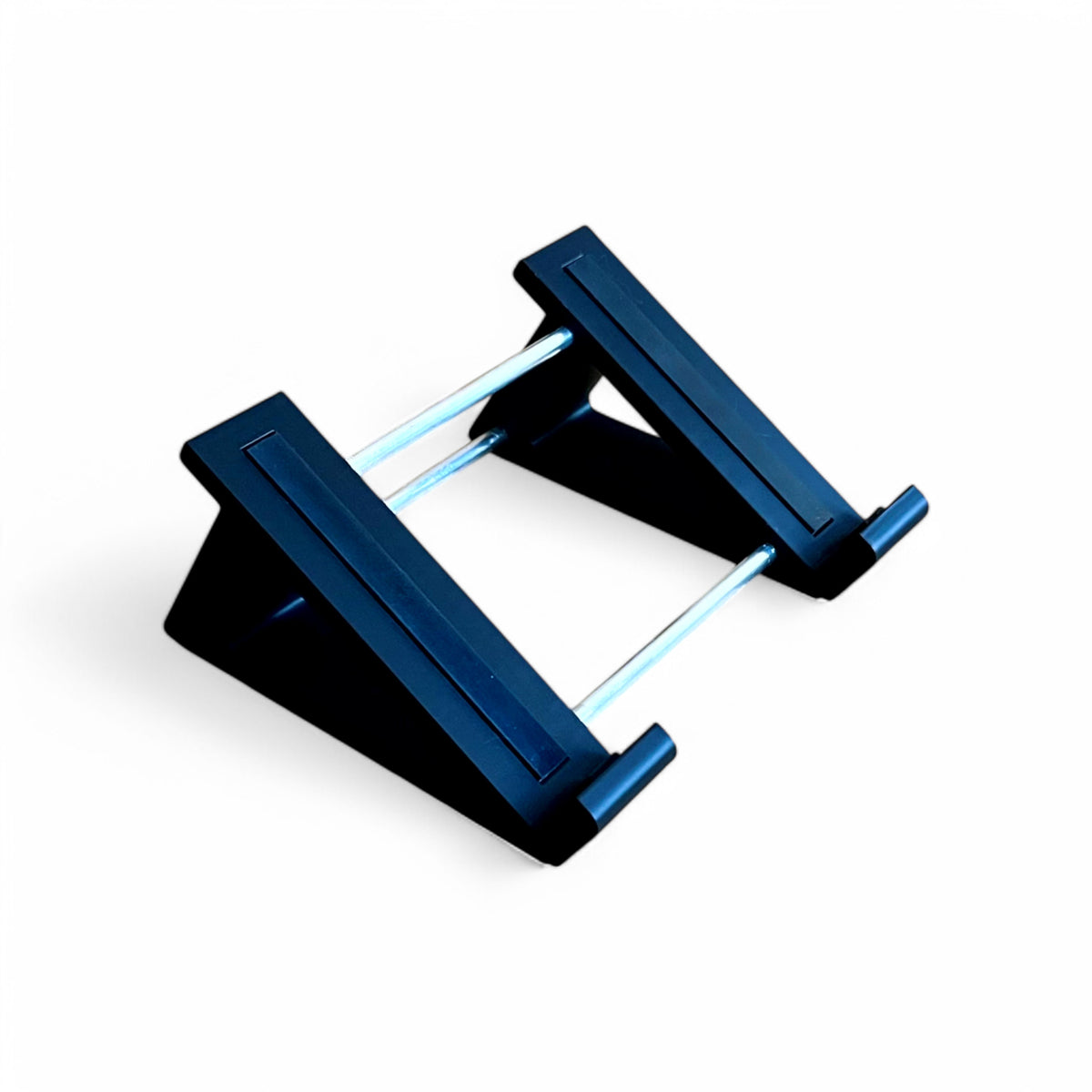 3D printed Strymon Nightsky / Volante Guitar Pedal 45 Degree stand by Cold Earth Industries, shown in black on a white background – custom desktop stands.