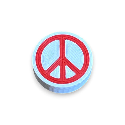 Guitar Pedal Footswitch Topper Peace –  Low Profile 8.5mm / 10mm / 11mm Switch Size | Set of 4 | 3D Printed | Cold Earth Industries
