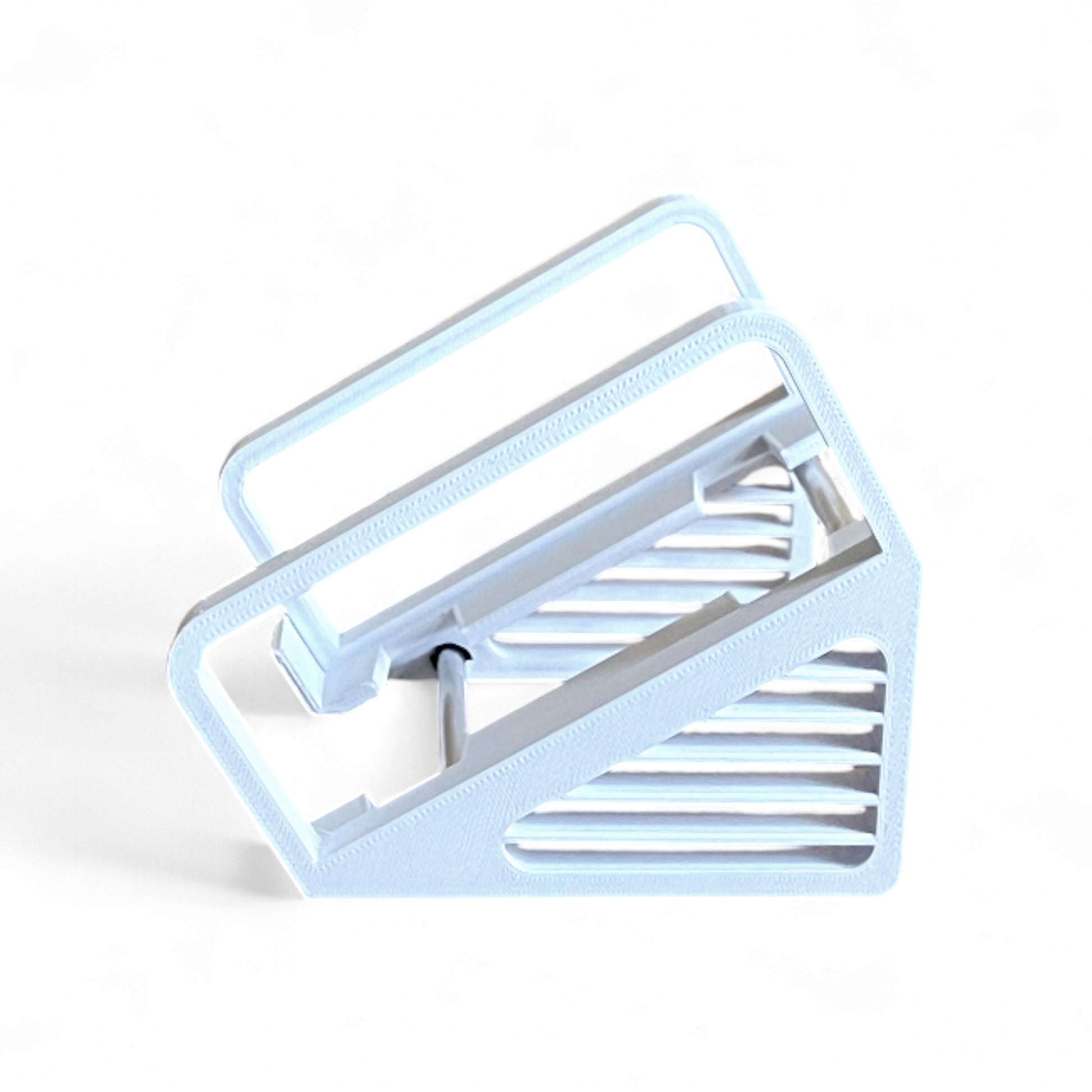 3D printed Strymon Strymon Pedal Stand Guitar Pedal 30 Degree stand by Cold Earth Industries, shown side view in white on a white background
