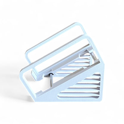 3D printed Strymon Strymon Pedal Stand Guitar Pedal 30 Degree stand by Cold Earth Industries, shown side view in white on a white background